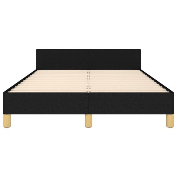 Bettgestell ohne Matratze Schwarz 120x190 cm Stoff