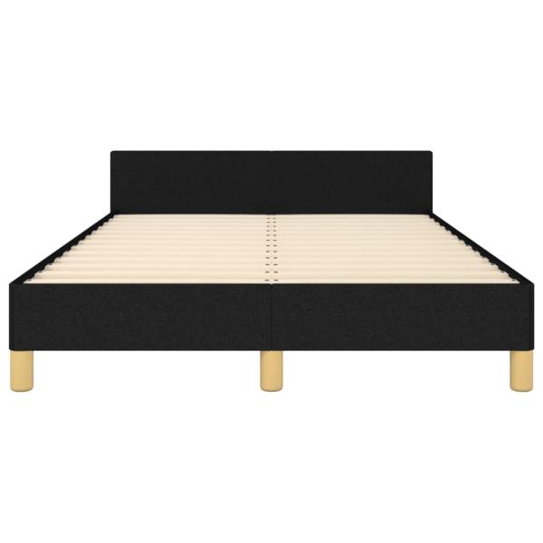 Bettgestell ohne Matratze Schwarz 120x190 cm Stoff