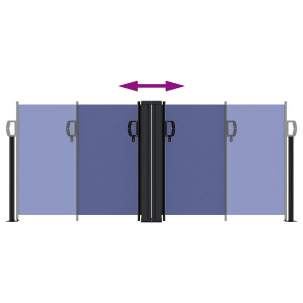 Seitenmarkise Ausziehbar Blau 100x1000 cm