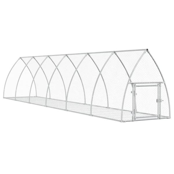 Hasenstall Silbern 105x600x120 cm Verzinkter Stahl