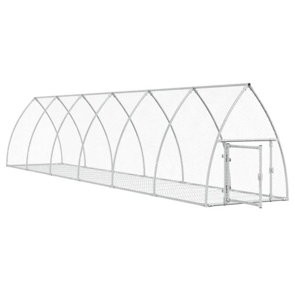 Hasenstall Silbern 105x600x120 cm Verzinkter Stahl