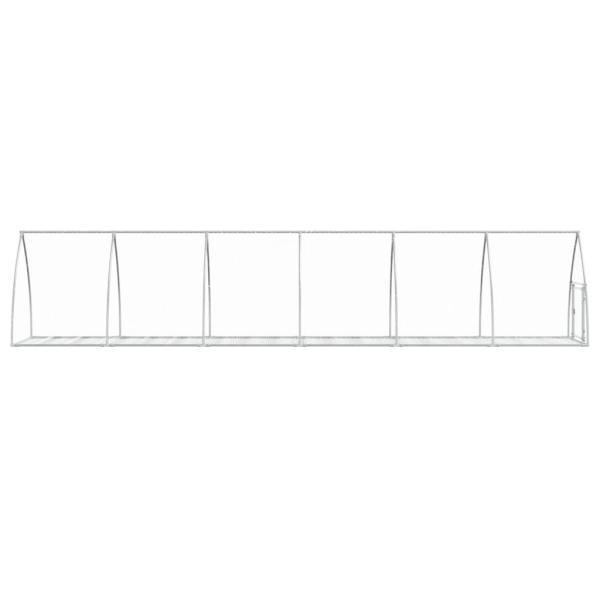 Hasenstall Silbern 105x600x120 cm Verzinkter Stahl