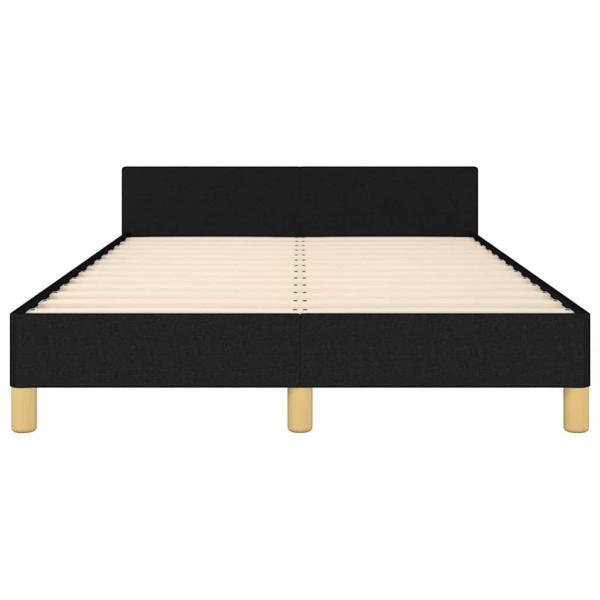 Bettgestell ohne Matratze Schwarz 120x190 cm Stoff