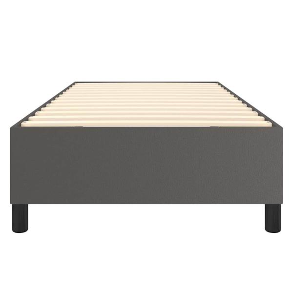 Boxspringbettgestell Grau 80x200 cm Kunstleder