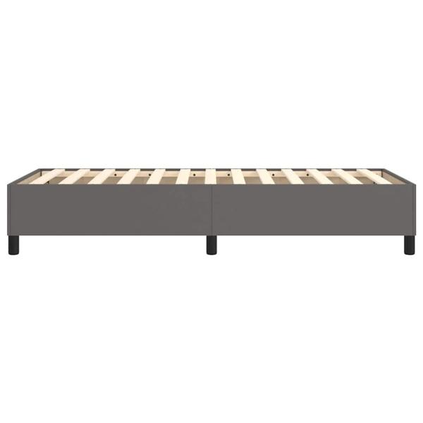 Boxspringbettgestell Grau 80x200 cm Kunstleder