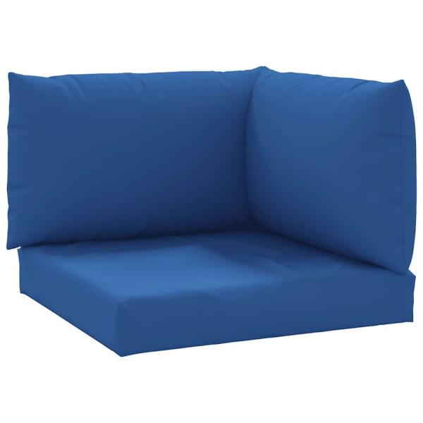 Palettenkissen 3-tlg. Blau Oxford-Gewebe