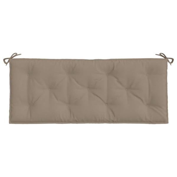 Gartenbank-Auflagen 2 Stk. Taupe 120x50x7 cm Oxford-Gewebe