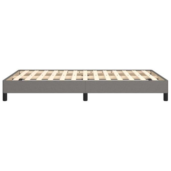 Bettgestell ohne Matratze Dunkelgrau 120x190 cm Stoff