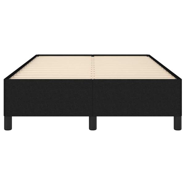 Bettgestell ohne Matratze Schwarz 120x190 cm Stoff
