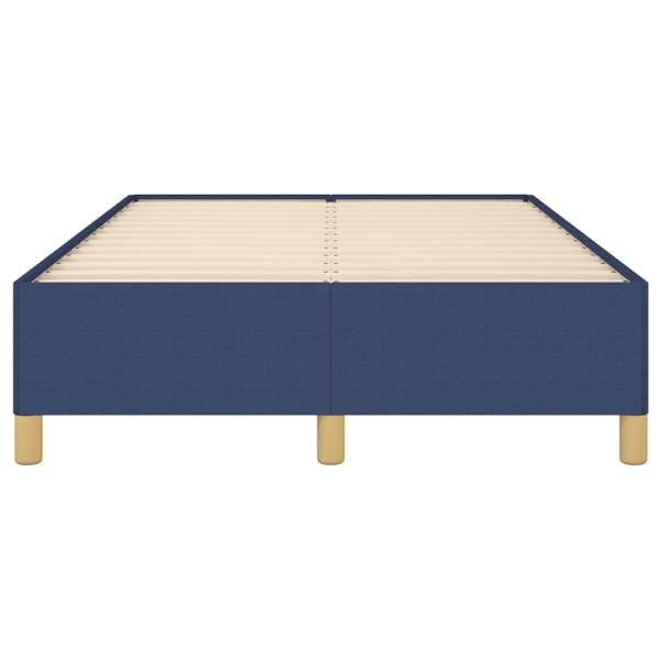 Bettgestell ohne Matratze Blau 120x190 cm Stoff