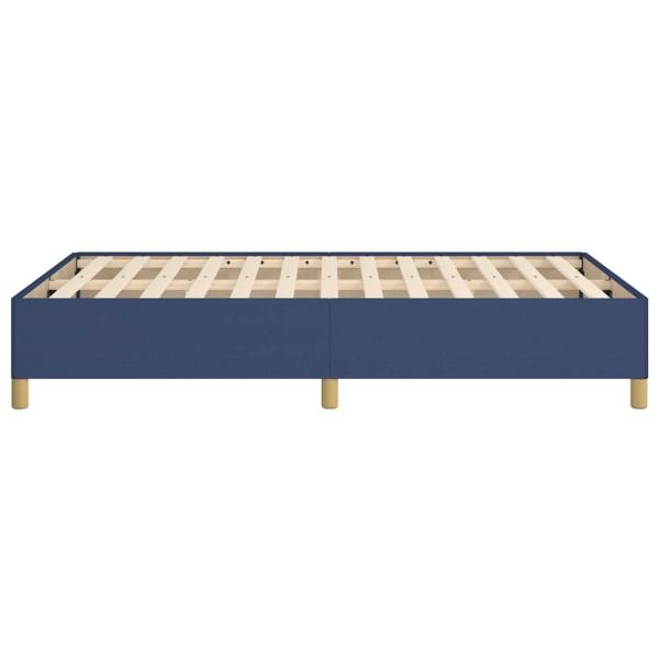 Bettgestell ohne Matratze Blau 120x190 cm Stoff