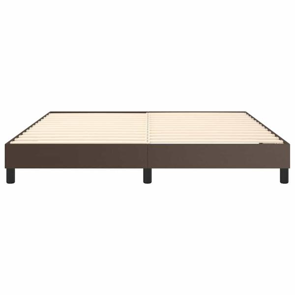 Boxspringbettgestell Braun 180x200 cm Kunstleder