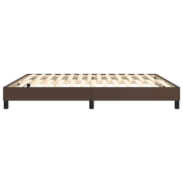 Boxspringbettgestell Braun 180x200 cm Kunstleder