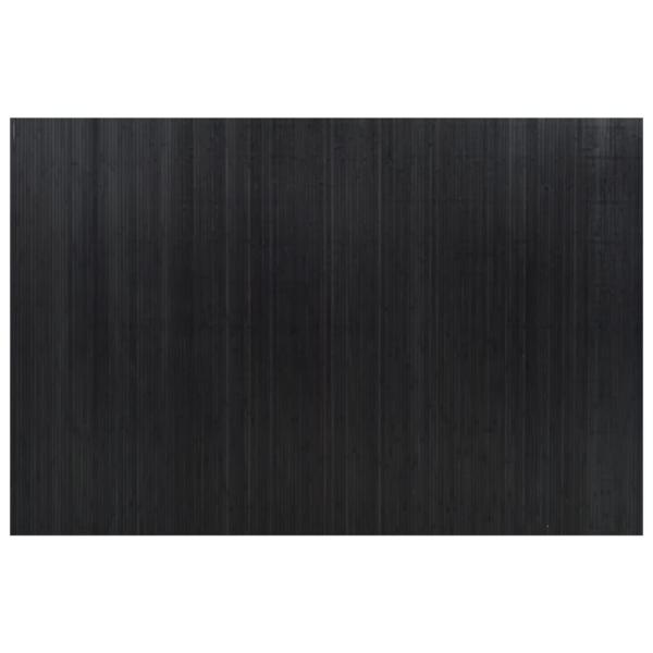 Paravent Schwarz Breite 250 cm Höhe 165 cm Bambus