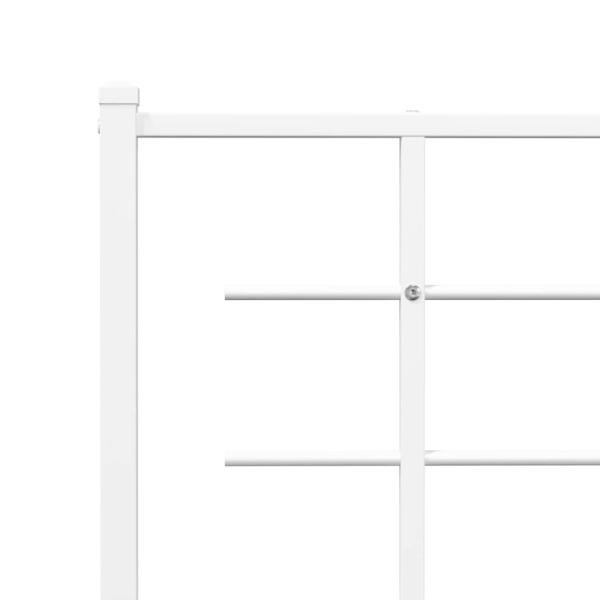 Ersatz-Kopfteil Metall Weiß 75 cm