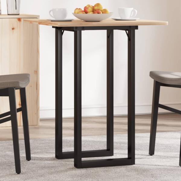 Esstisch-Gestell in O-Form 80x40x73 cm Stahl