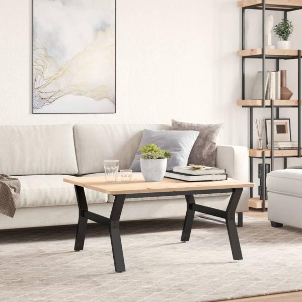 Couchtisch-Gestell in Y-Form 80x70x43 cm Stahl