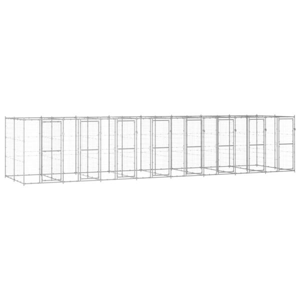 ARDEBO.de - Outdoor-Hundezwinger Verzinkter Stahl 19,36 m²