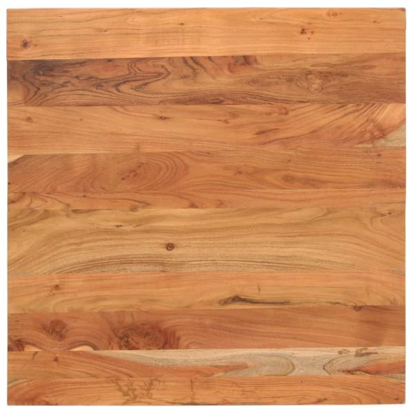 ARDEBO.de - Tischplatte 80x80x2,5 cm Quadratisch Massivholz Akazie