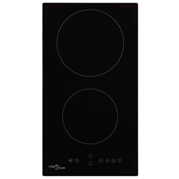 ARDEBO.de - Glaskeramik-Kochfeld mit 2 Platten Touch Control 3000 W