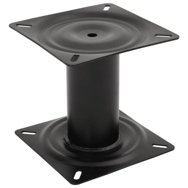 ARDEBO.de - Stuhlfuß für Bootssitz Schwarz 18 cm Stahl