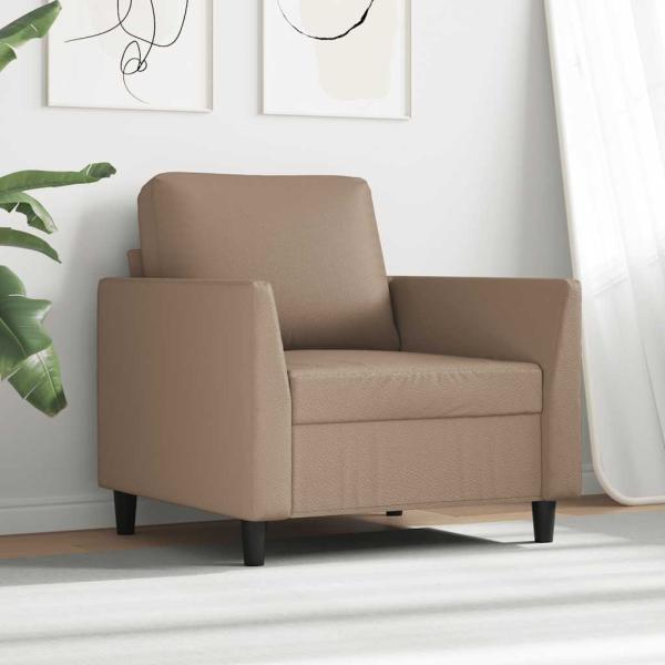 Sessel Cappuccino-Braun 60 cm Kunstleder