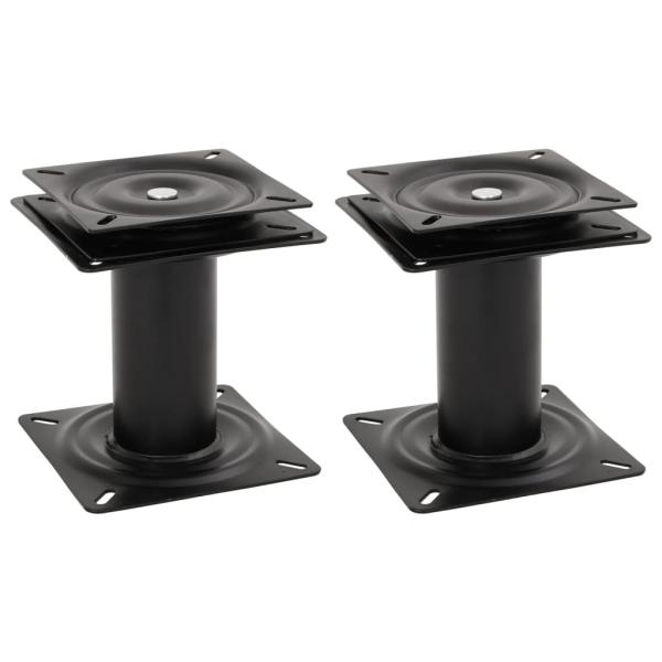 ARDEBO.de - Bootssitz-Podeste 2 Stk. 360° Drehbar Stahl