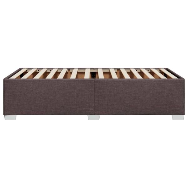 Bettgestell ohne Matratze Dunkelbraun 80x200 cm Stoff