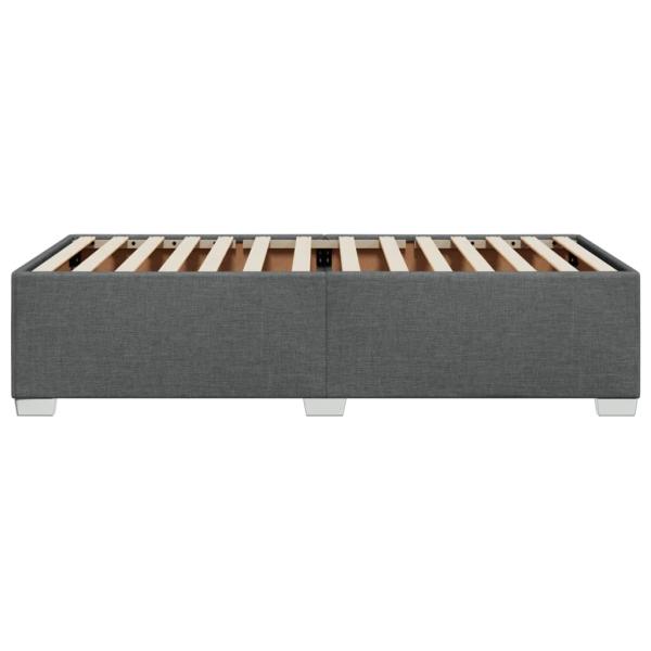 Bettgestell ohne Matratze Dunkelgrau 100x200 cm Stoff