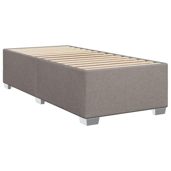 Bettgestell ohne Matratze Taupe 90x200 cm Stoff