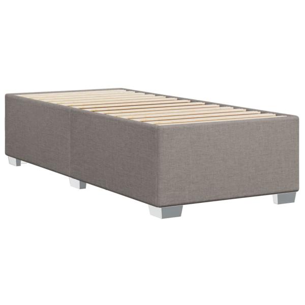 Bettgestell ohne Matratze Taupe 90x200 cm Stoff