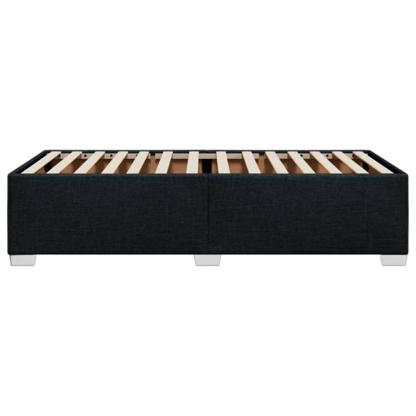 Bettgestell ohne Matratze Schwarz 90x200 cm Stoff
