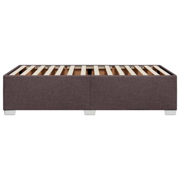 Bettgestell ohne Matratze Dunkelbraun 90x190 cm Stoff