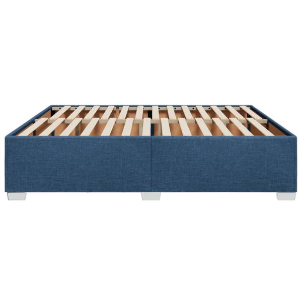 Bettgestell ohne Matratze Blau 180x200 cm Stoff