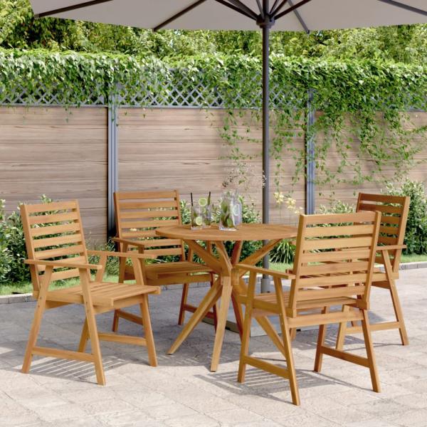 ARDEBO.de - 5-tlg. Garten-Essgruppe Massivholz Akazie