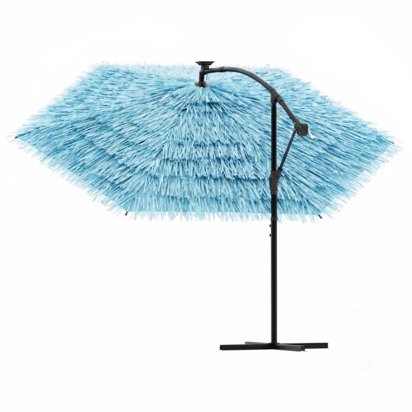 Sonnenschirm mit Stahlmast Blau 290x290x238 cm