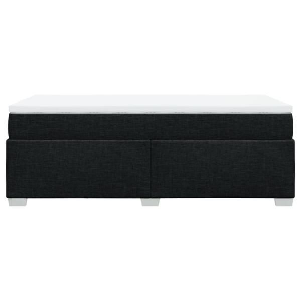 Boxspringbett mit Matratze Schwarz 90x190 cm Stoff
