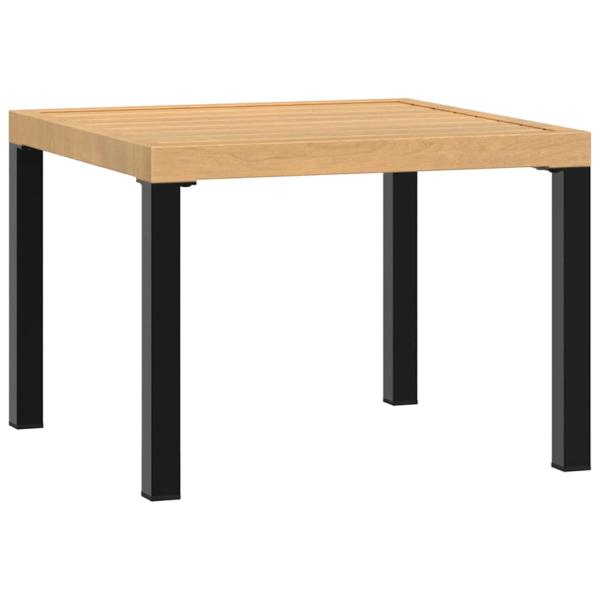 Garten-Couchtisch 55x55x39,5 cm Pulverbeschichteter Stahl
