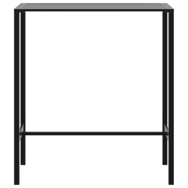 5-tlg. Gartenbar-Set Schwarz Pulverbeschichteter Stahl
