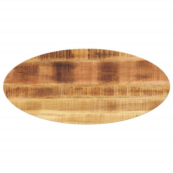 ARDEBO.de - Tischplatte 100x40x2,5 cm Oval Massivholz Mango