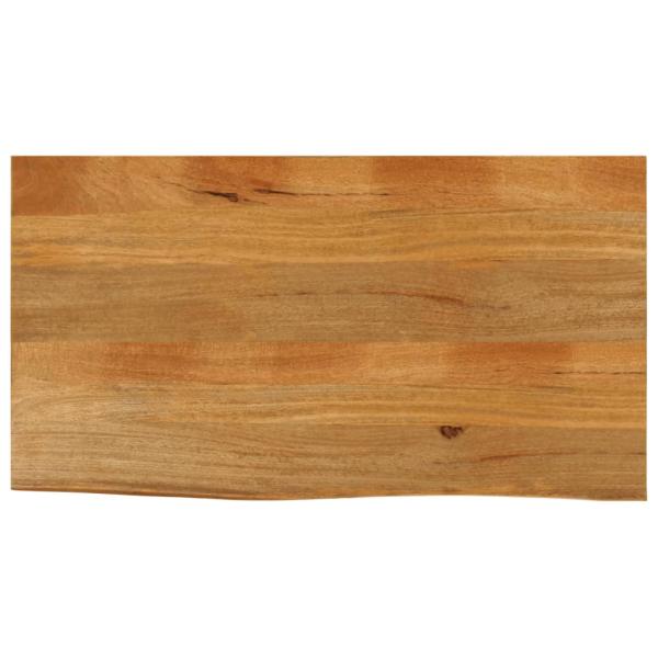 ARDEBO.de - Tischplatte mit Baumkante 100x60x2,5 cm Massivholz Mango