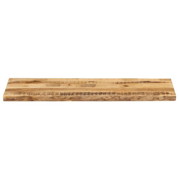 Tischplatte mit Baumkante 110x40x2,5 cm Raues Mango Massivholz