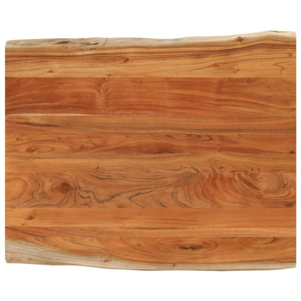 ARDEBO.de - Tischplatte 100x80x2,5cm Rechteckig Massivholz Akazie Baumkante