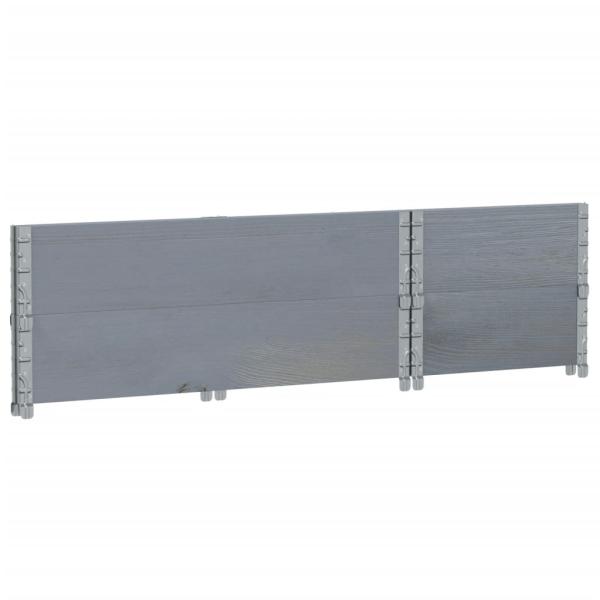 Pflanzkasten Grau 100x50 cm Massivholz Kiefer