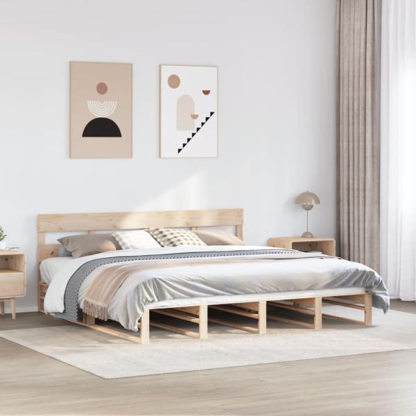 ARDEBO.de - Massivholzbett ohne Matratze 180x200 Kiefernholz