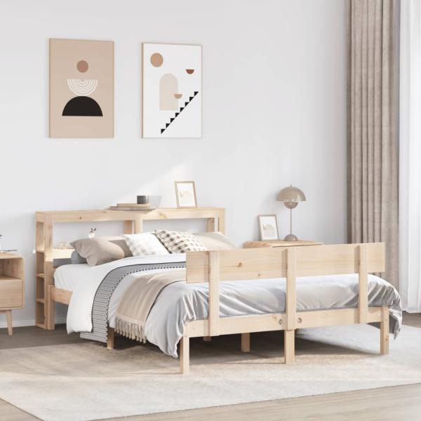 ARDEBO.de - Massivholzbett ohne Matratze 120x200 cm Kiefernholz