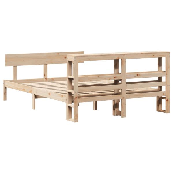 Massivholzbett ohne Matratze 120x200 cm Kiefernholz
