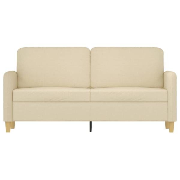 2-Sitzer-Sofa Creme 140 cm Stoff