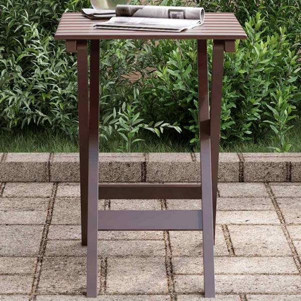 ARDEBO.de - Beistelltisch Klappbar Braun Massivholz Pappel