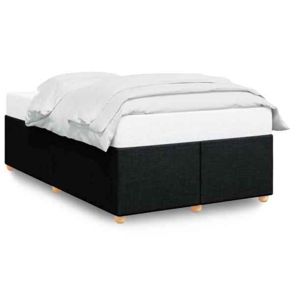 Bettgestell ohne Matratze Schwarz 120x190 cm Stoff